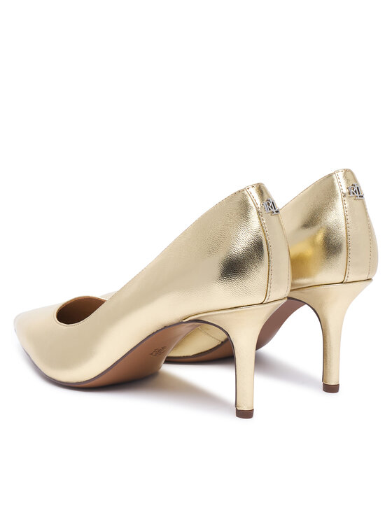 LAUREN RALPH LAUREN LAUREN RALPH LAUREN Γόβες Lanette Metallic 802978205002 Χρυσό