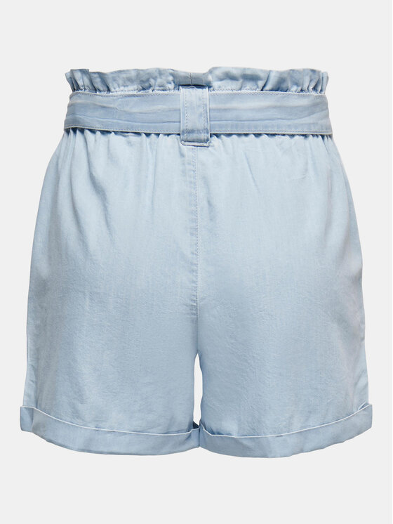ONLY ONLY Szorty materiałowe Bea 15255715 Błękitny Regular Fit