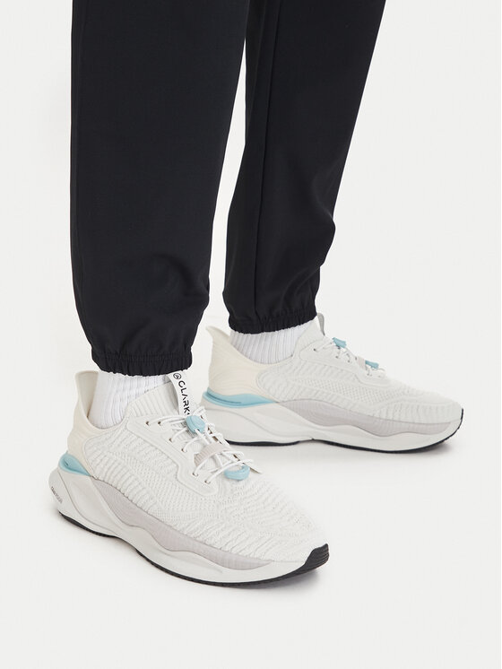 Clarks Clarks Sneakersy Pace Rise 26187374 Biały