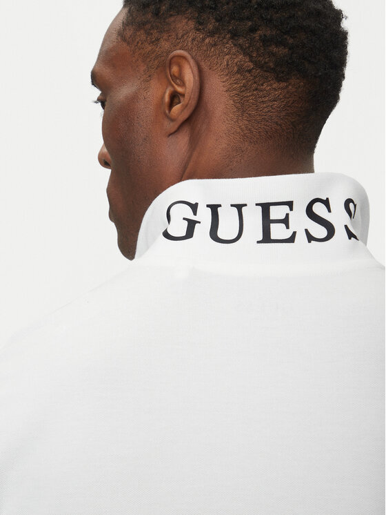 Guess Guess Поло F5GP00 K9WF1 Білий Regular Fit