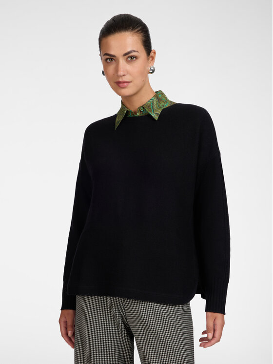 Elena Mirò Elena Mirò Sweter M014Z000774N033 Czarny Regular Fit