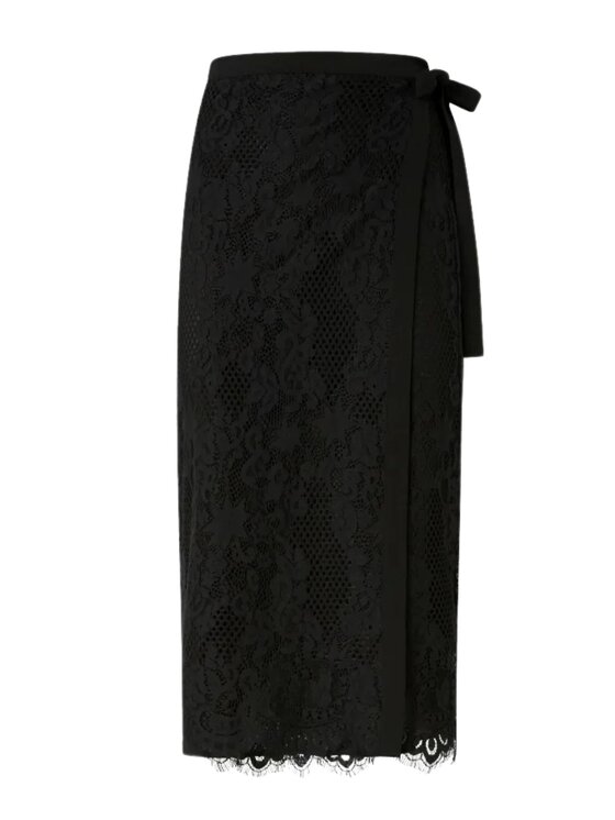 PINKO PINKO Φούστα Galletta gonna pizzo Μαύρο Regular Fit