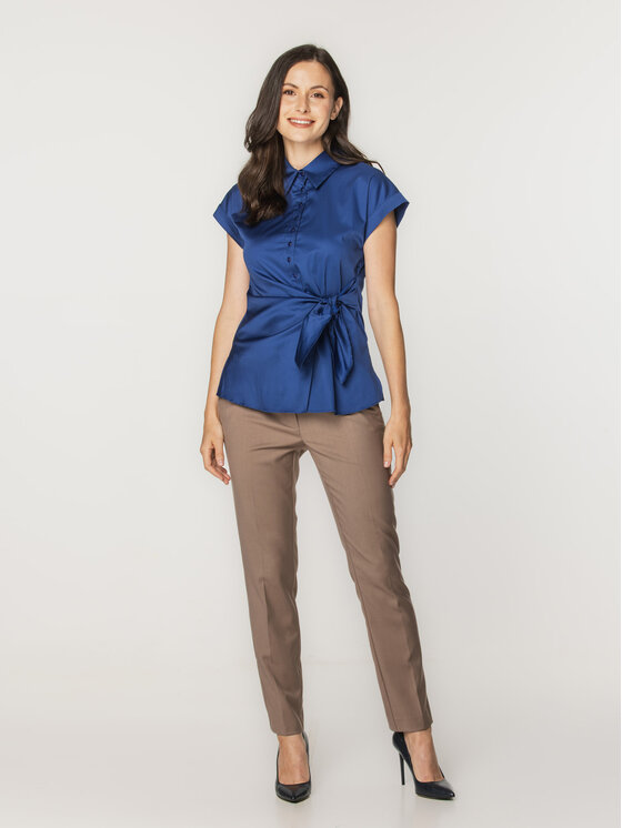 Willsoor Willsoor Koszula 61364 Niebieski Regular Fit