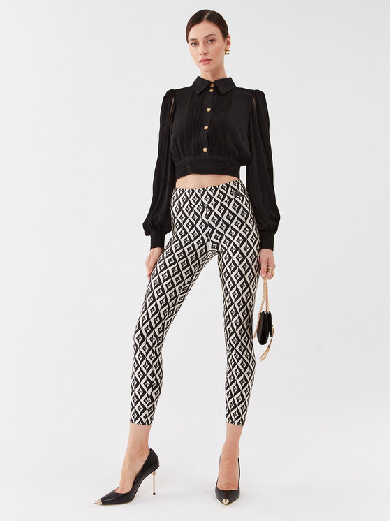 Elisabetta Franchi Elisabetta Franchi Tamprės PA-007-36E2-V220 Juoda Slim Fit