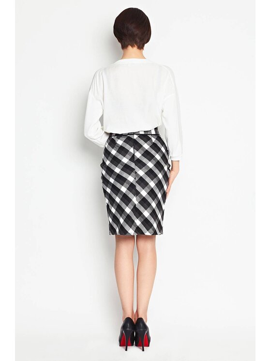 Awama Awama Spódnica A107 Biały Basic Fit