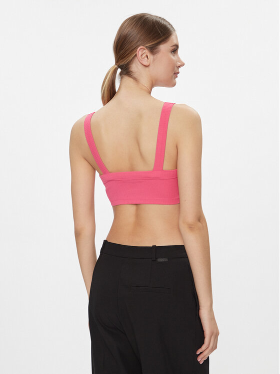 Tommy Jeans Tommy Jeans Top Badge DW0DW17395 Ružičasta Slim Fit