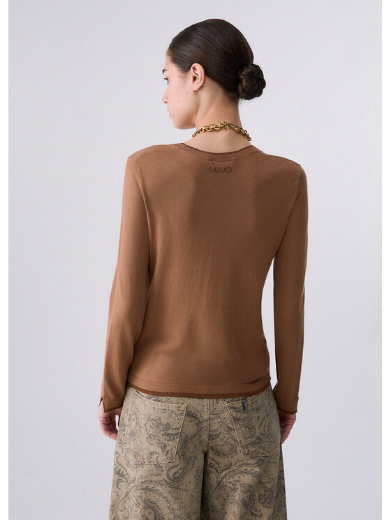 Liu Jo Liu Jo Maglione WF6015MS49I81020 Beige Regular Fit