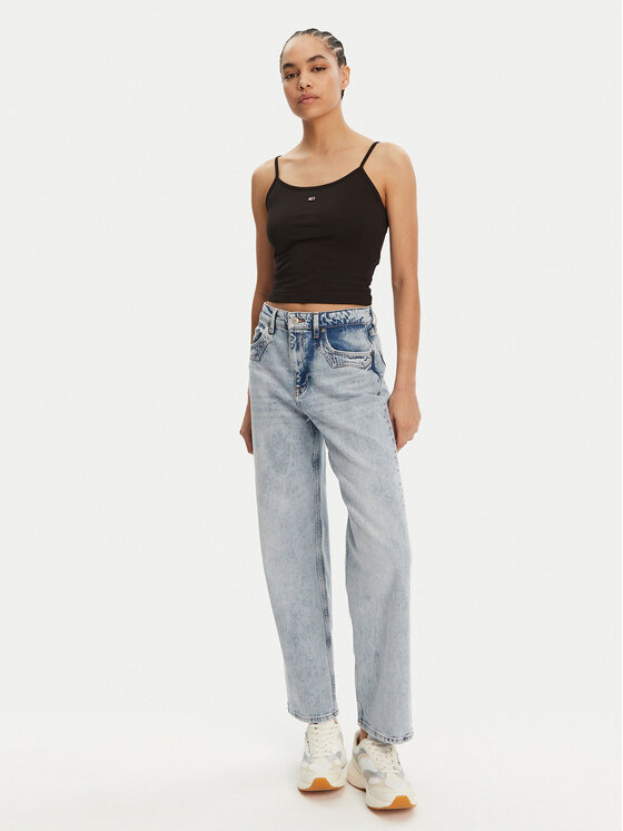 Tommy Jeans Tommy Jeans Blugi Layla DW0DW21418 Albastru Straight Fit