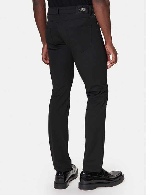 KARL LAGERFELD KARL LAGERFELD Kalhoty z materiálu 265840 554815 Černá Regular Fit