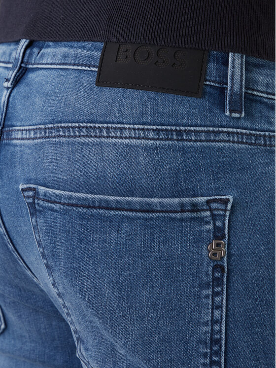 BOSS BOSS Jeansy P-Delaware 50555220 Tmavomodrá Slim Fit