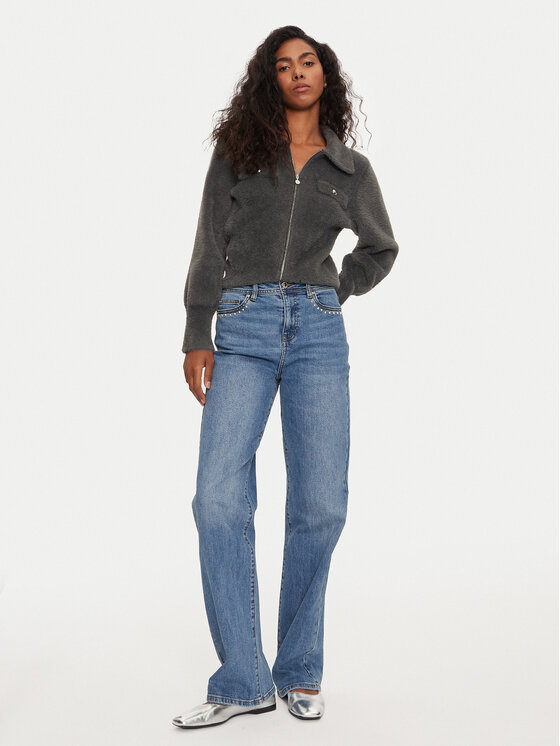 Morgan Morgan Jeans hlače 242-PCHIMA Modra Straight Fit