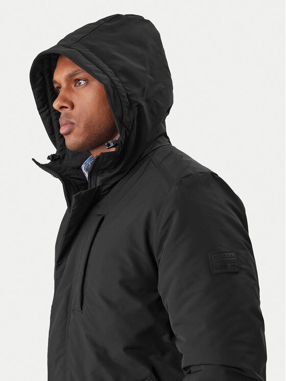 G-Star Raw G-Star Raw Télikabát Clean Vodan D27789-D908 Fekete Regular Fit