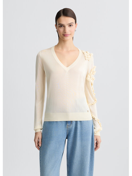 Liu Jo Liu Jo Maglione CA5165MS028X0657 Bianco Regular Fit
