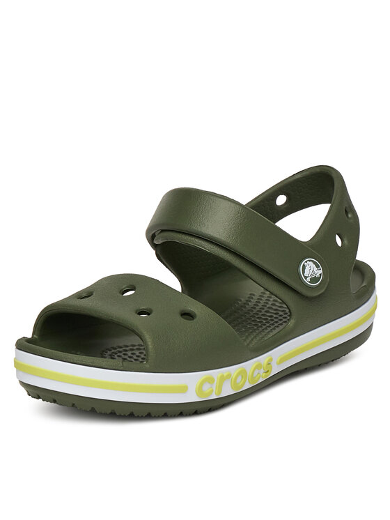 Crocs Crocs Sandały BAYABAND SANDAL K 211054-309 Zielony