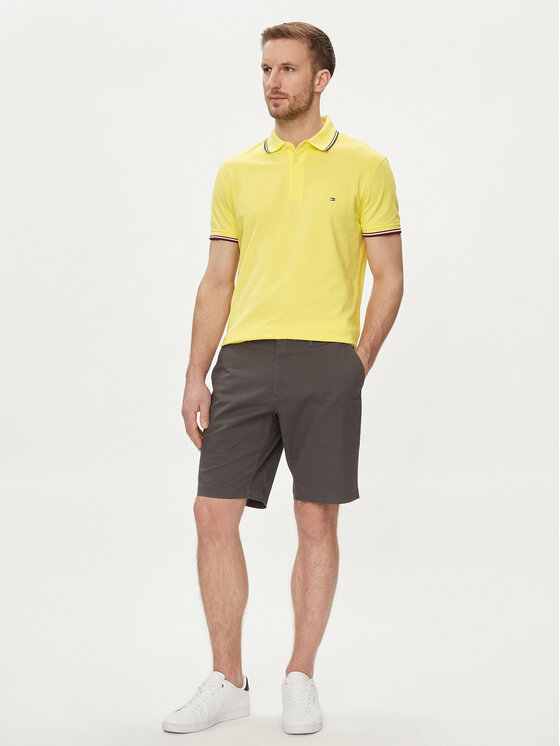 Tommy Hilfiger Tommy Hilfiger Polo 1985 MW0MW30750 Žuta Slim Fit