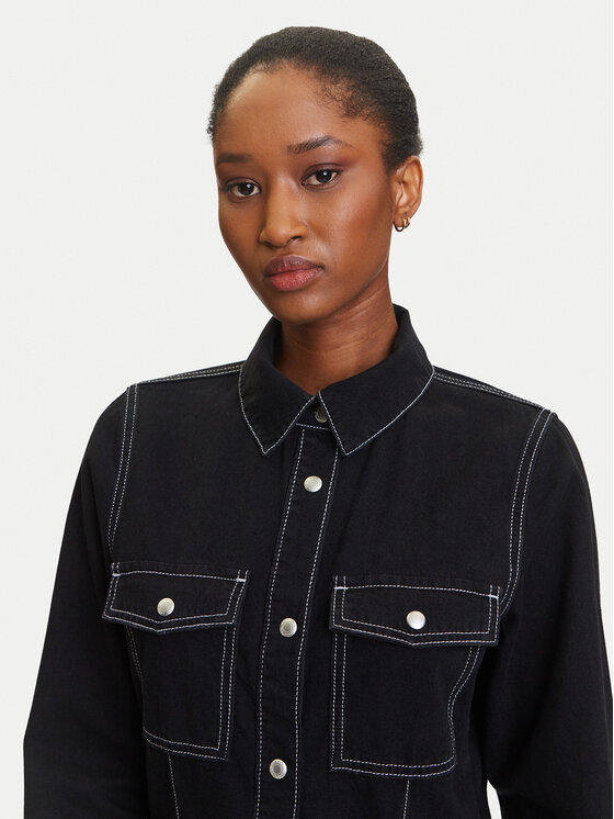 Karl Lagerfeld Jeans Karl Lagerfeld Jeans Sukienka jeansowa A3W13015 Granatowy Regular Fit