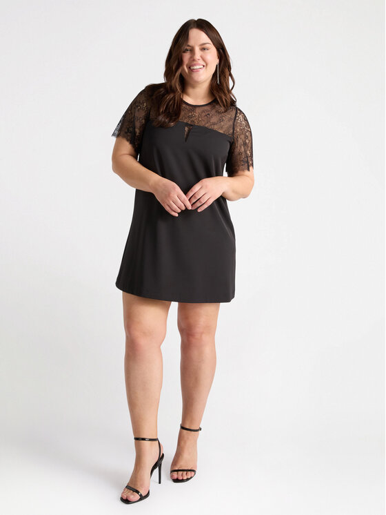 Fiorella Rubino Fiorella Rubino Vestito da giorno 7579T001605N033 Nero A-Line Fit