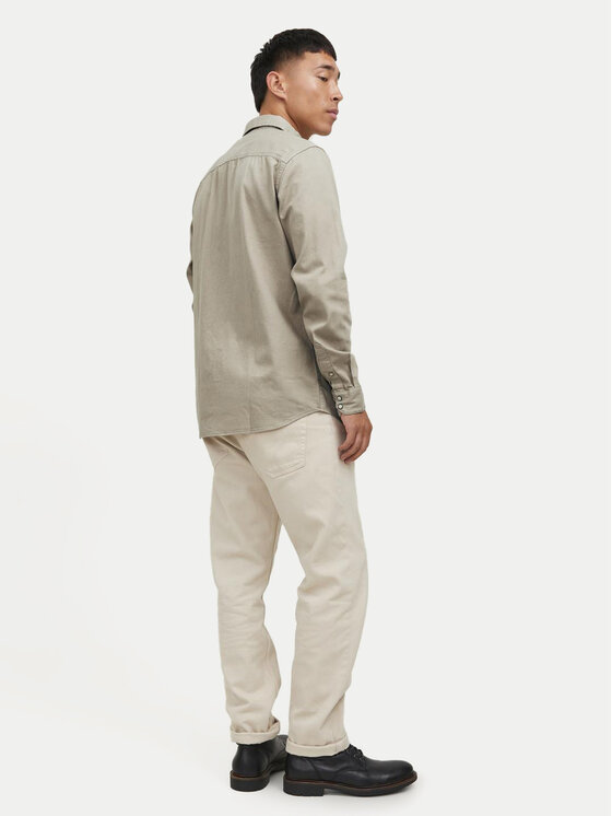 Jack&Jones Jack&Jones Marškiniai Sheridan 12138115 Ruda Slim Fit