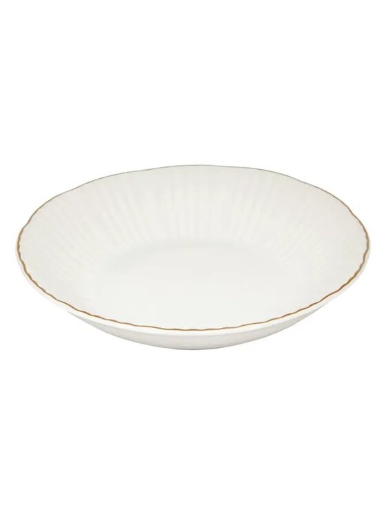 MIAhome MIAhome Komplet talerzy porcelanowych głębokich Daphne Biały