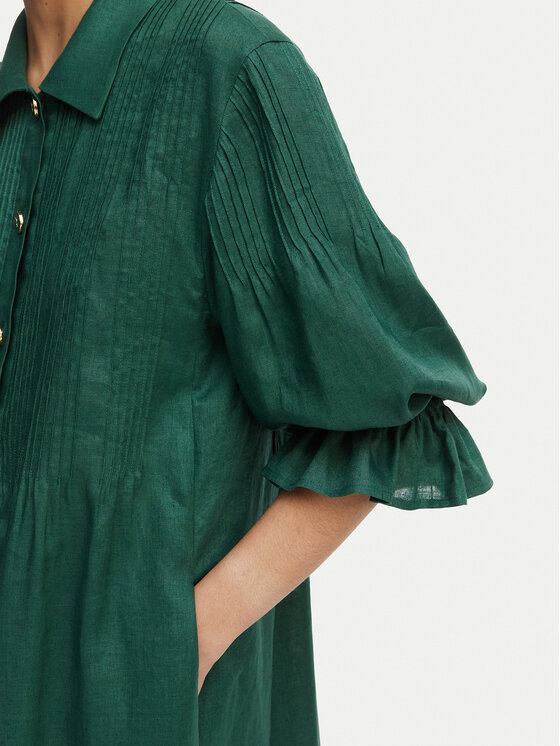 Luisa Spagnoli Luisa Spagnoli Hemdkleid Pasotto 543083 Dunkelgrün Regular Fit