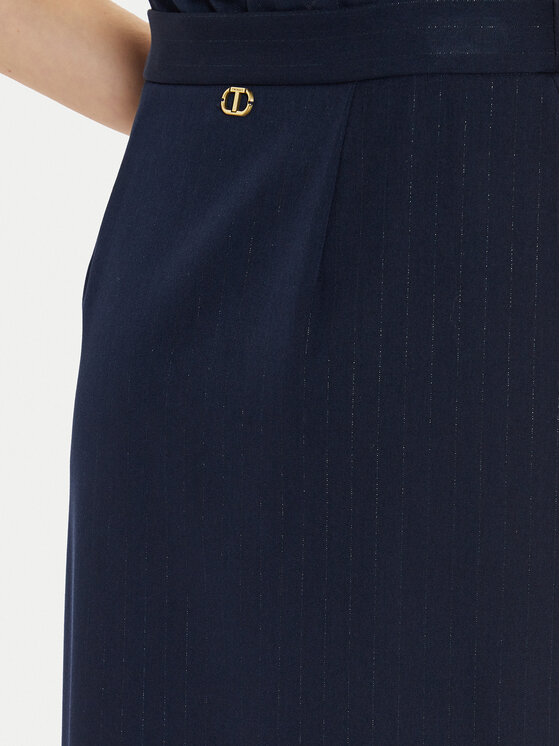 TWINSET TWINSET Φούστα pencil 242TP2153 Σκούρο μπλε Regular Fit