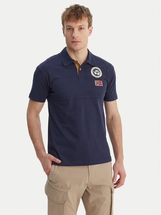 Napapijri Napapijri Polokošeľa E-Reflect NP0A4H4B Tmavomodrá Relaxed Fit