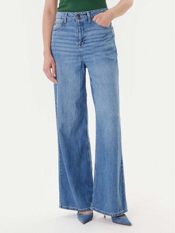 Lee Jeansy Stella 112371455 Niebieski Wide Leg