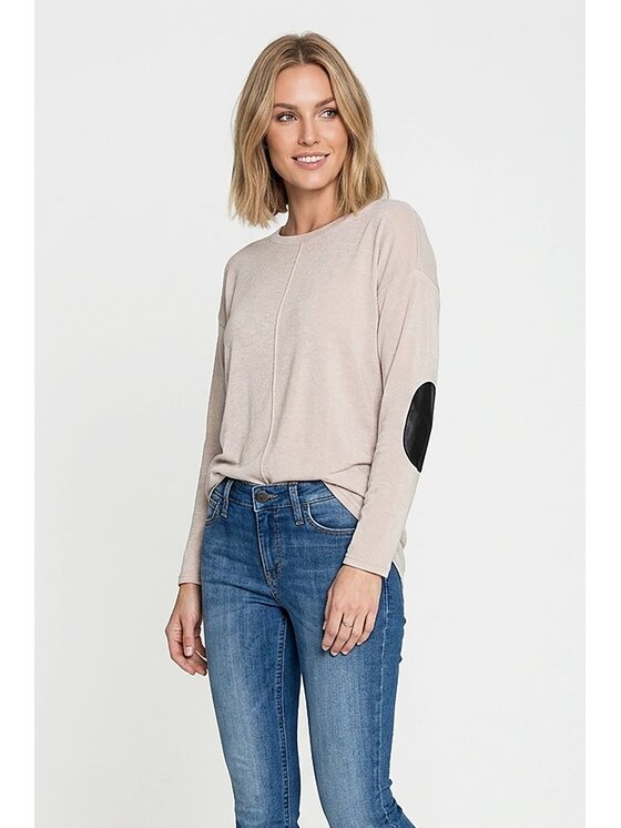 FIGL FIGL Πουλόβερ M1362 Μπεζ Regular Fit