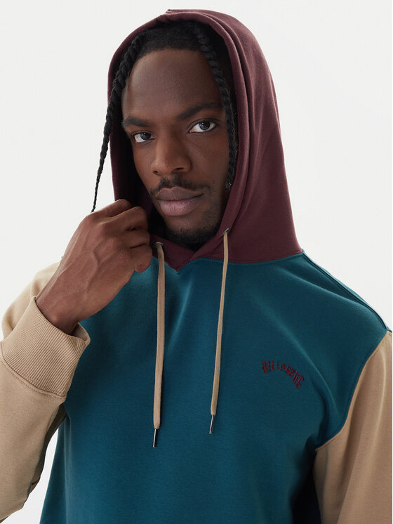 Billabong Billabong Суитшърт Arch Block Po EBYFT00126 Зелен Regular Fit