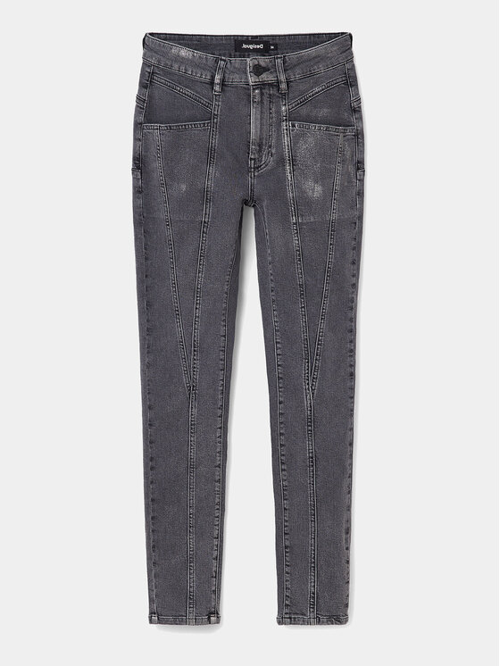 Desigual Desigual Jeans hlače 23WWDD91 Siva Slim Fit