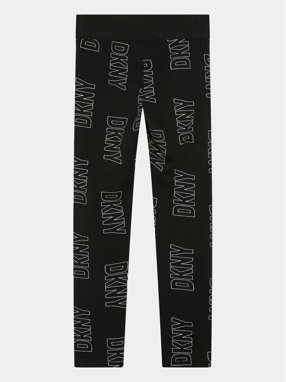 DKNY DKNY Legginsy D34B12 D Czarny Slim Fit