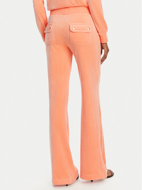 Juicy Couture Juicy Couture Spodnji del trenirke Layla JCSEBJ001 Oranžna Flared Leg