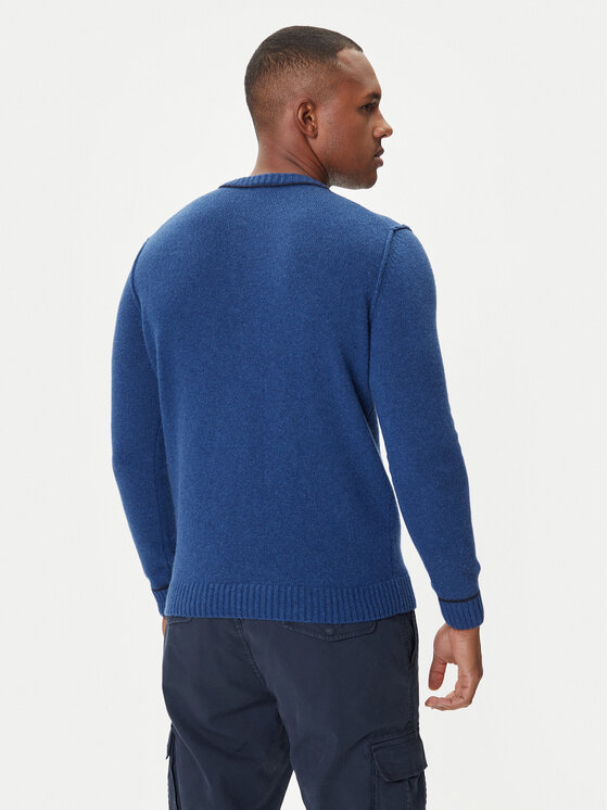 Aeronautica Militare Aeronautica Militare Sweter 252MA1608UL00924 Niebieski Regular Fit