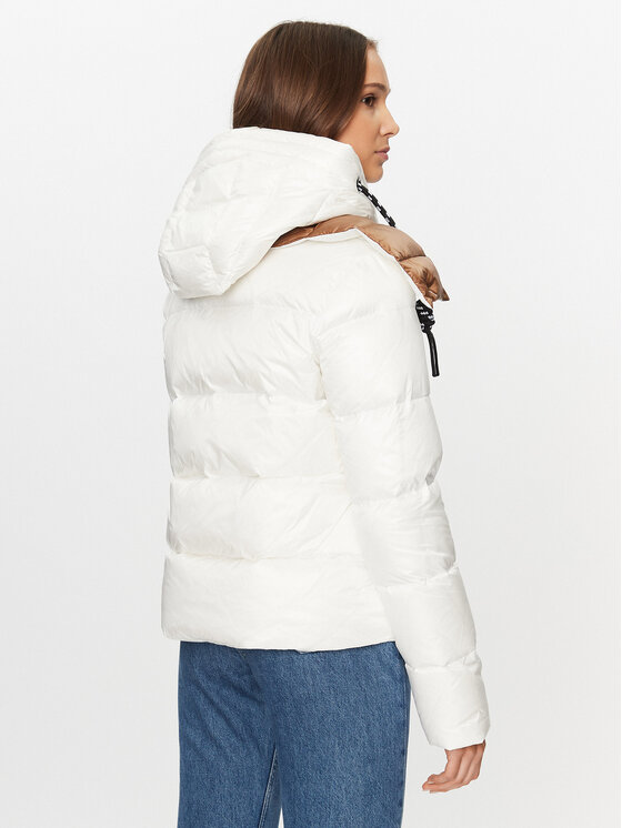 Deha Deha Vatovaná bunda D93582 Écru Regular Fit