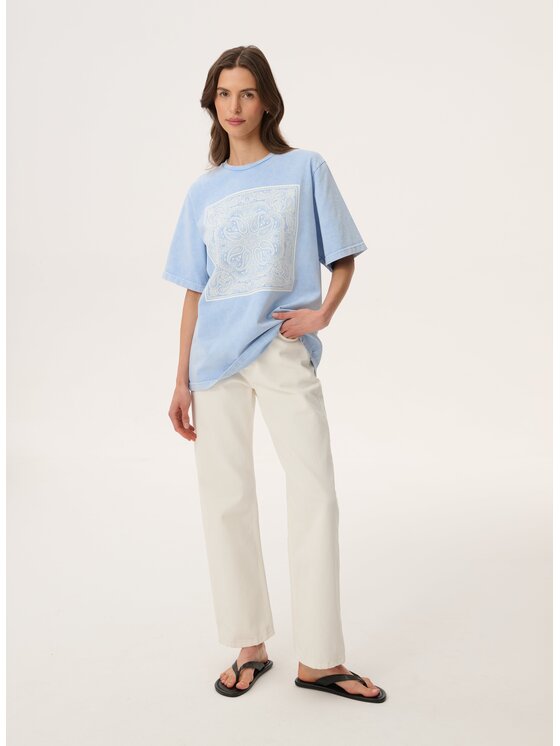 LEBRAND LEBRAND T-Shirt Danny Niebieski Regular Fit