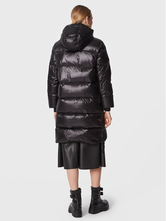 Red Valentino Red Valentino Vatovaná bunda 1R0CP00I6MD Čierna Regular Fit