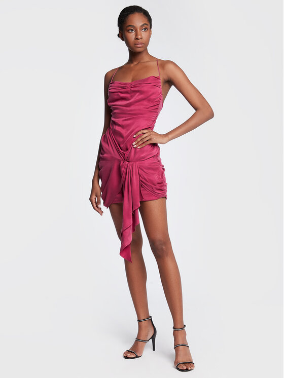 Abito da cocktail alle CD2778 Rosa Slim Fit