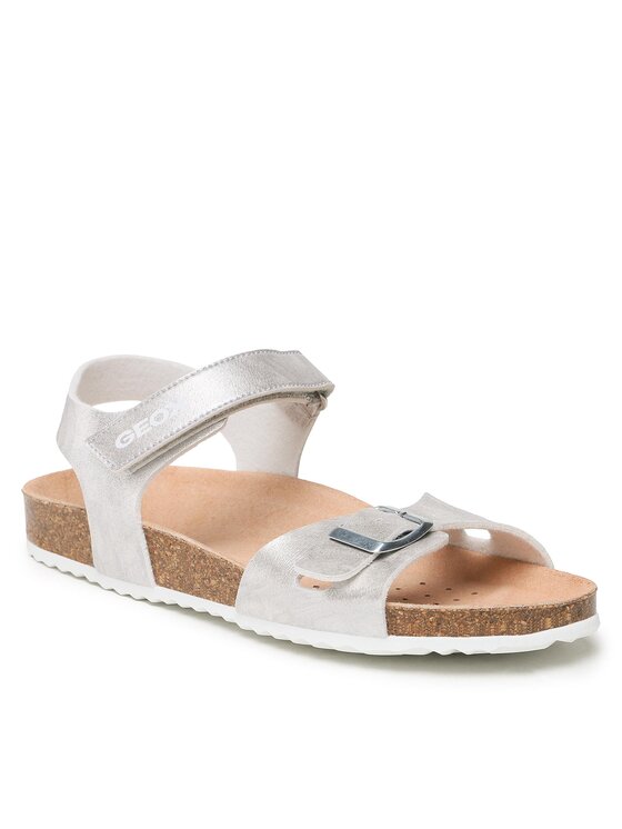 Geox Geox Sandale J Adriel G. C J028MC 000BJ C1007 D Srebrna