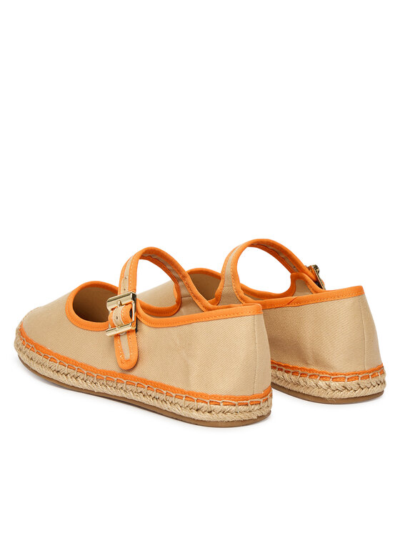 Tommy Hilfiger Tommy Hilfiger Espadrillas Buckle Maryjane Espadrille FW0FW09239 Beige