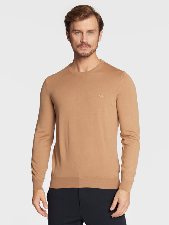 BOSS BOSS Sweater Botto-L 50476364 Barna Regular Fit