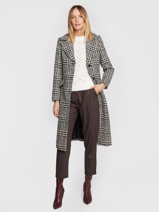 Cappotto di lana 222-GSET Multicolore Regular Fit