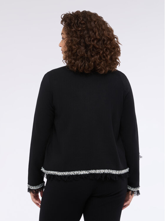 Fiorella Rubino Fiorella Rubino Cardigan M828L008233N033 Nero Boxy Fit