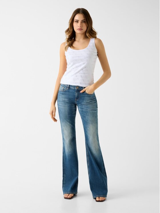 Guess Guess Top 181241 Biały Classic Fit