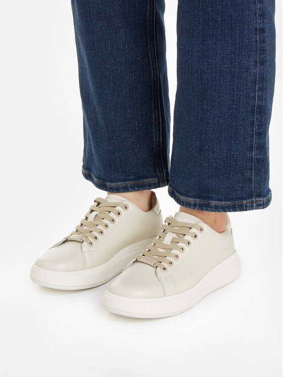 Calvin Klein Calvin Klein Αθλητικά Raised Cupsole Lace Up HW0HW01668 Μπεζ