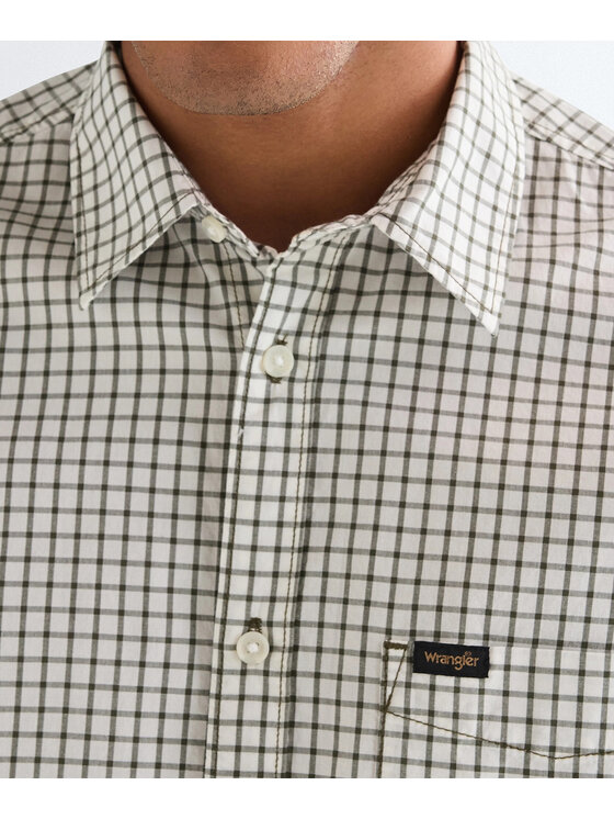 Wrangler Wrangler Camicia 112378034 Bianco Regular Fit