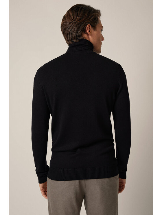 Lancerto Lancerto Sweter Sigmar SW073225000080 Czarny Regular Fit