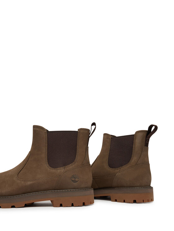 Timberland Timberland Kotníková obuv s elastickým prvkem Britton Road TB0A6A4WEM51 Hnědá