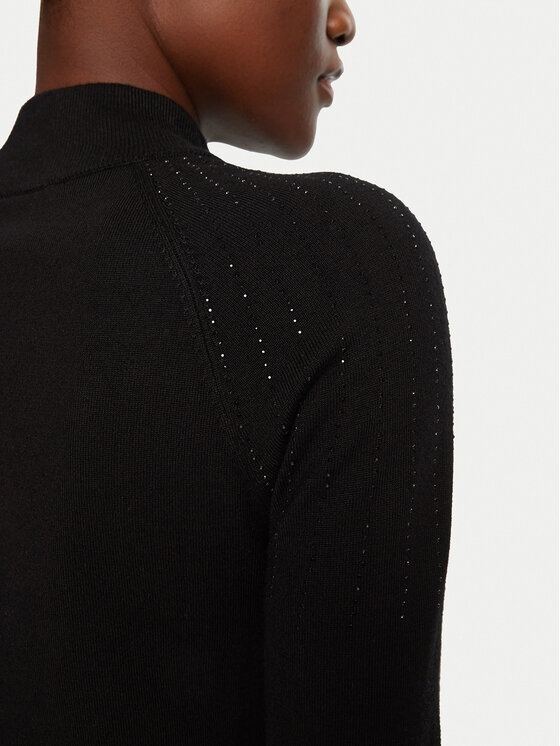 Morgan Morgan Sweater 242-MPRETTY Fekete Slim Fit