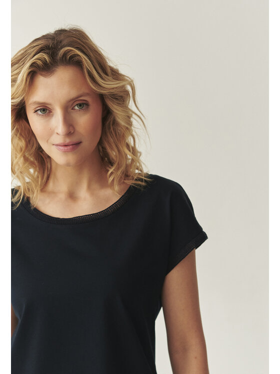 TATUUM TATUUM Bluzka LOPINI Granatowy Loose Fit
