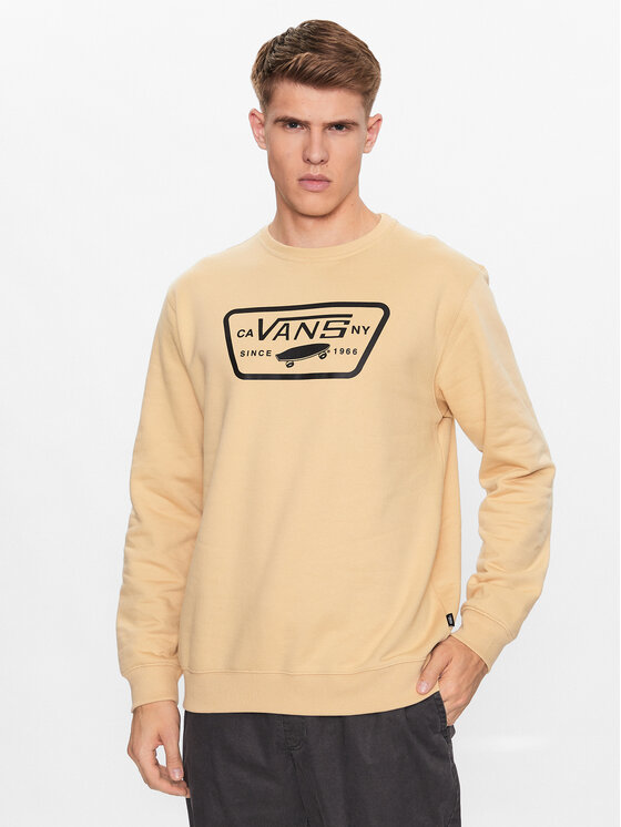 Vans Mikina Mn Full Patch Crew Ii VN0A45CI Béžová Classic Fit
